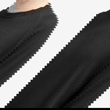 Пуловер BEAMS Beams Plus Long Sleeve Thermal T-Shirt, Size Small Черно | 3814-0057-156-19, 5
