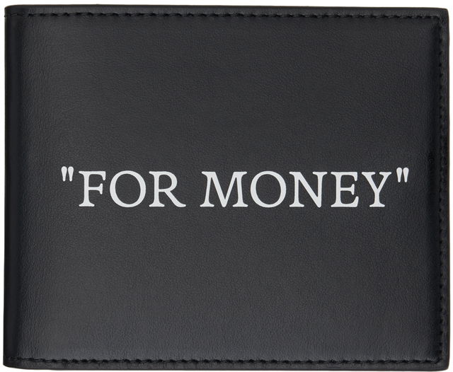 Black Quote Bifold Wallet