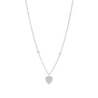Jewellery Heart Enamel Necklace "Silver"