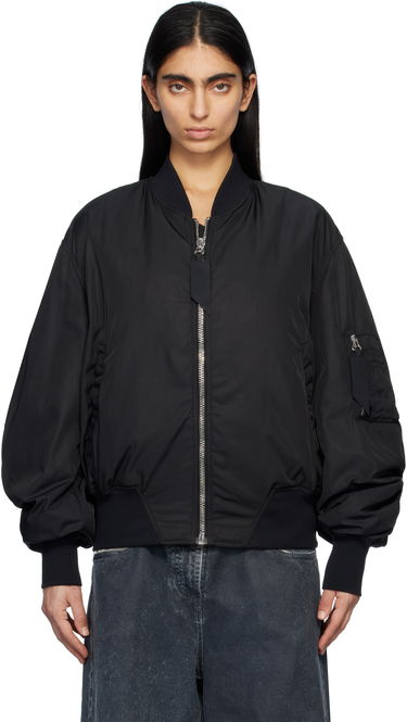 Яке бомбър The Attico Attico Anja Bomber Jacket Черно | 250WCB00070 PLL001AA, 0