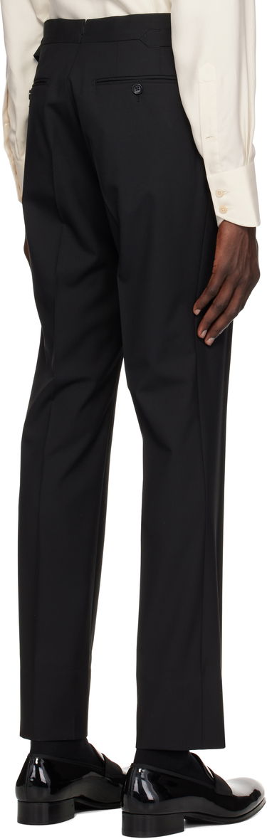 Панталони Tom Ford Tom Ford Shelton Plain Weave Trousers Черно | PLSS01-WOS02, 2