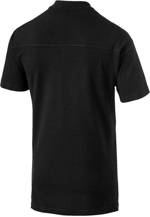 Поло тениска Puma CUP Casuals Band Collar Short Sleeve Polo Черно | 656036-03, 1