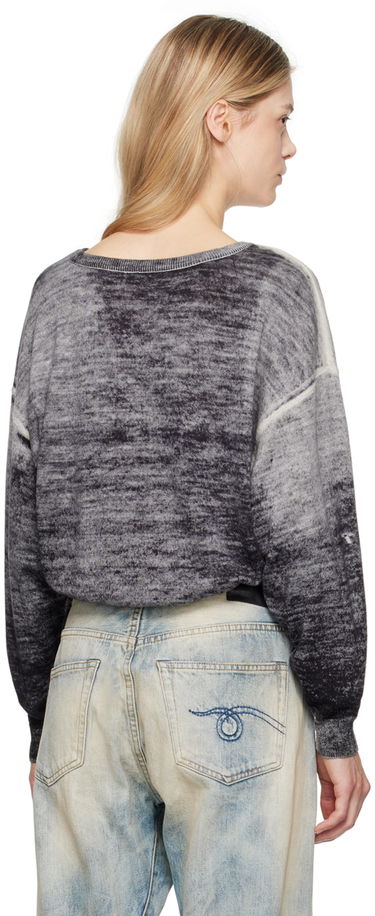 Пуловер R13 R13 Gathered Hem Cropped Sweater Сиво | R13WY227-Y158B, 2