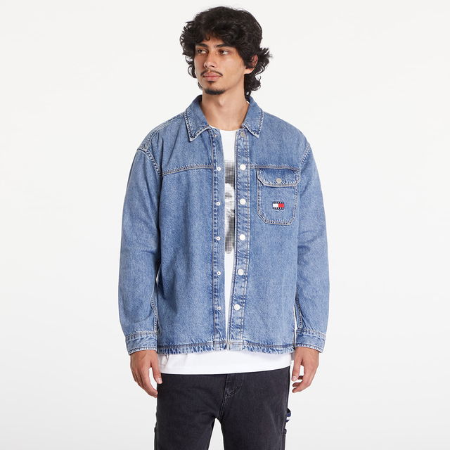 Essential Denim Overshirt Mid Indigo