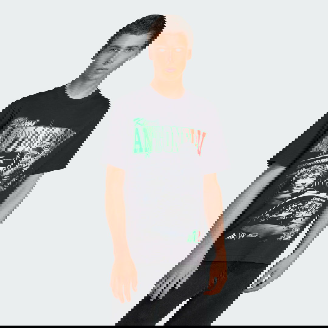 Тениска adidas Performance Mercedes-AMG Petronas Formula One Team Kimi Antonelli Graphic Tee Черно | KD7299, 0
