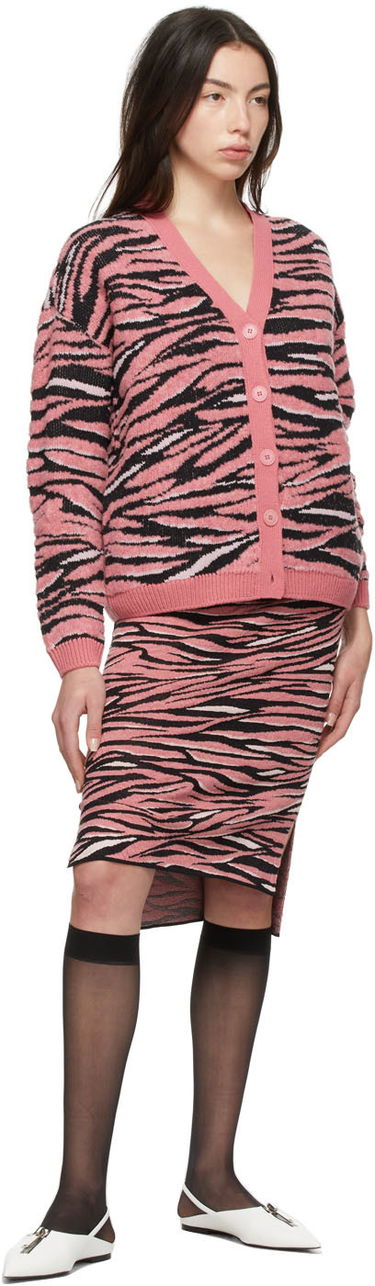 Пола Stella McCartney Stella McCartney Animal Pattern Midi Skirt Розово | 603673S2260, 3