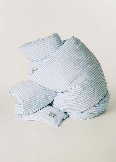 Домашен декор AXEL ARIGATO Light Blue Striped Duvet Cover Set Синьо | O3538002, 2