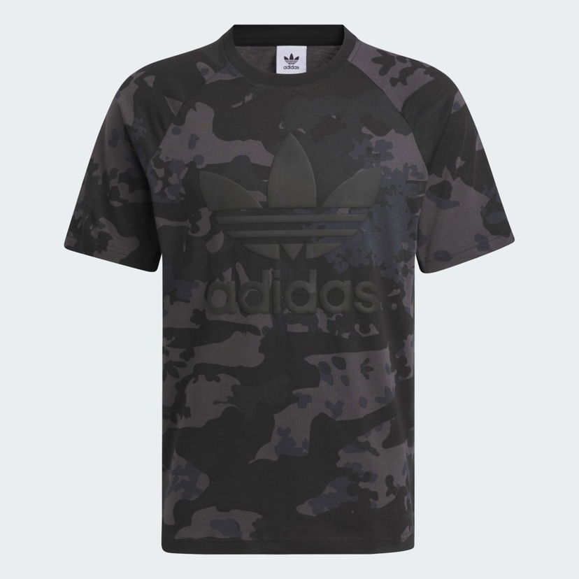 Тениска adidas Originals Camo Trefoil Tee Черно | IS2892