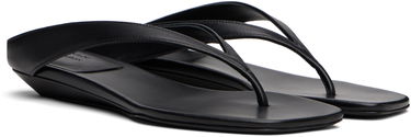 Pокля Loulou de Saison Loulou de Saison Coda Nappa Leather Wedge Sandals Черно | CODA, 3