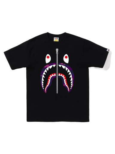 Тениска BAPE Color Camo Shark Tee Черно | 1I80-110-016