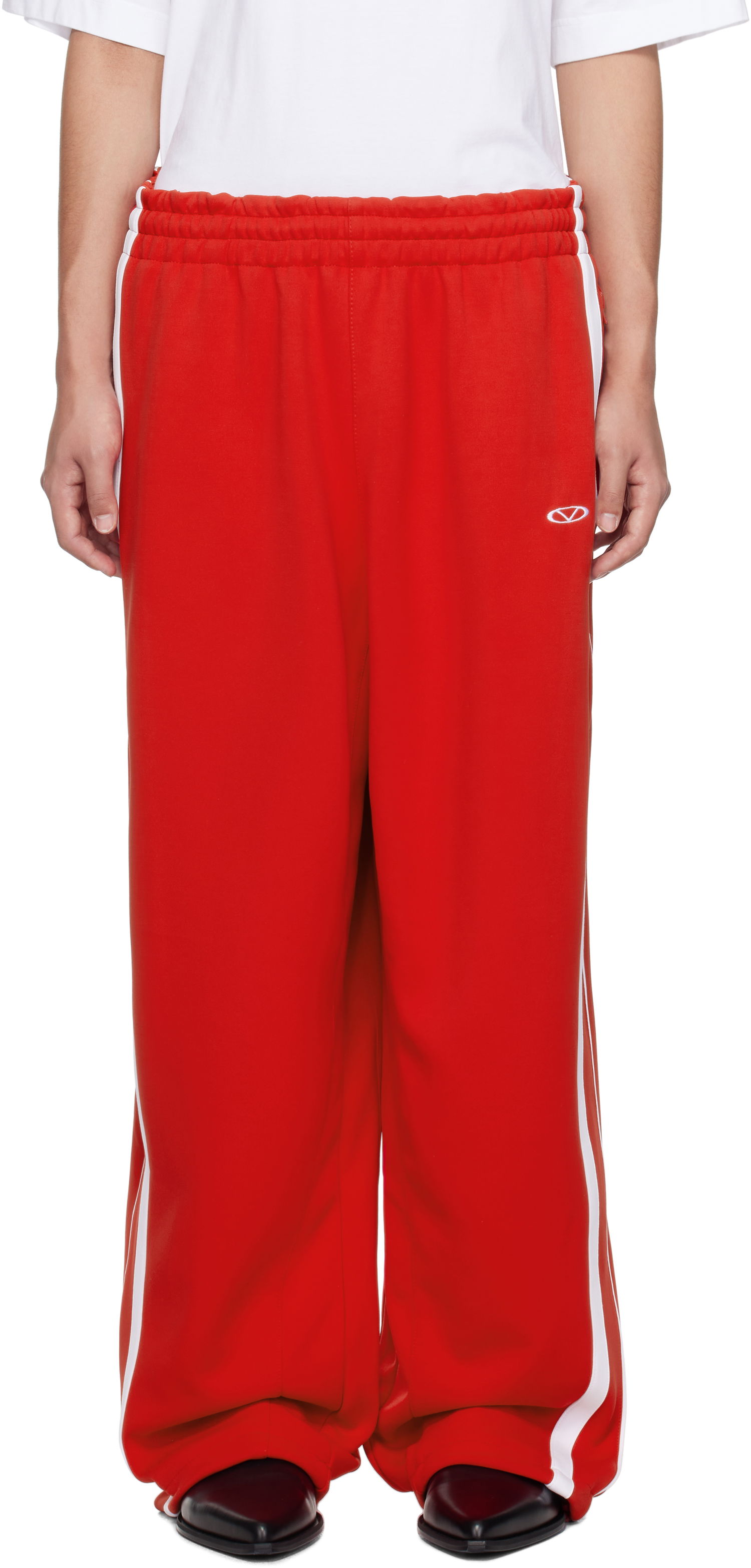Спортни панталони VETEMENTS Vetements Oval Logo Gym Sweatpants Червено | UA66PA310R, 0