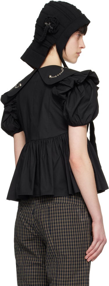 Риза Chopova Lowena Chopova Lowena Lasso Peplum Blouse Черно | 2286, 2