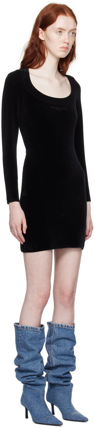 Pокля Alexander Wang Bonded Minidress Черно | 4KC4236001, 1