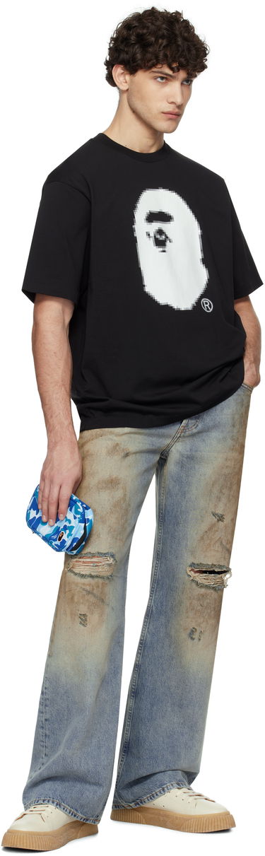Тениска BAPE Pixel Ape Head Graphic Tee Черно | 001TEK801348M, 3