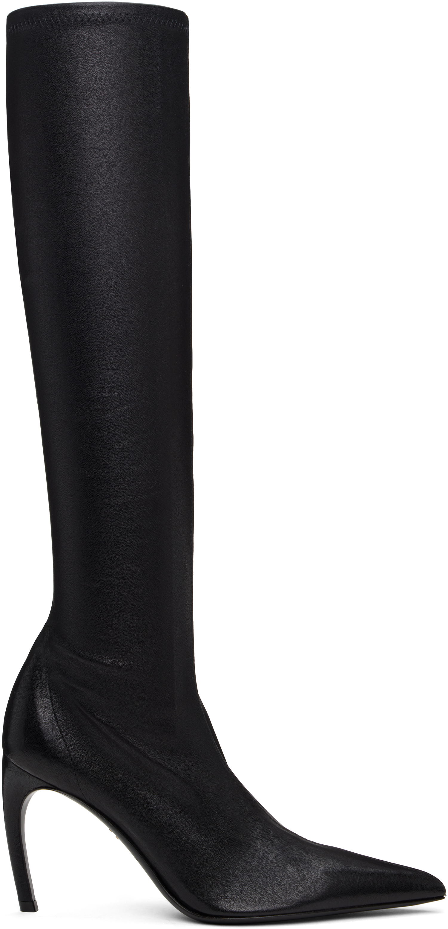 Чорапи FERRAGAMO Ferragamo High Nappa Stretch Boots Черно | 778269, 0