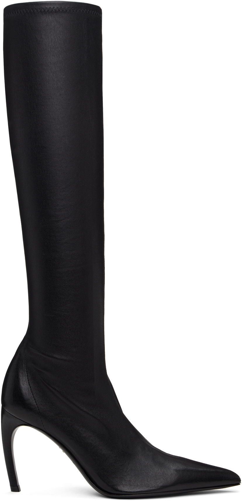 Чорапи FERRAGAMO Ferragamo High Nappa Stretch Boots Черно | 778269