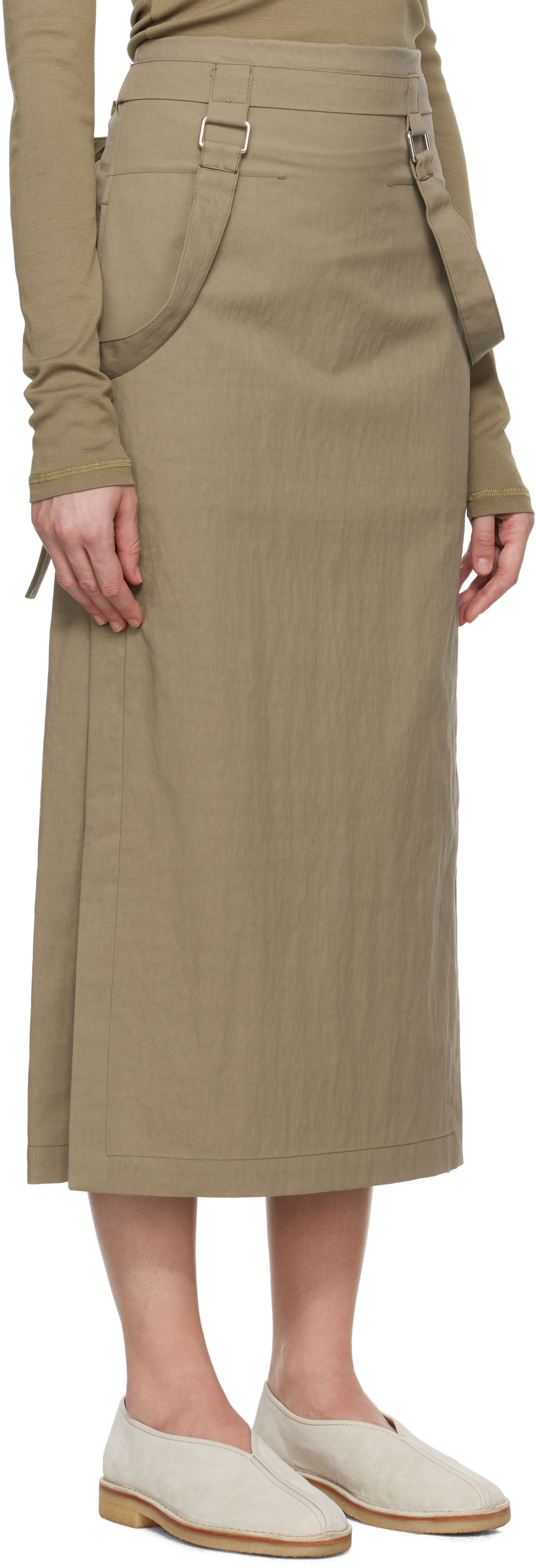 Пола LEMAIRE Lemaire Straps Midi Skirt Кафяво | SK1036 LF1228, 1