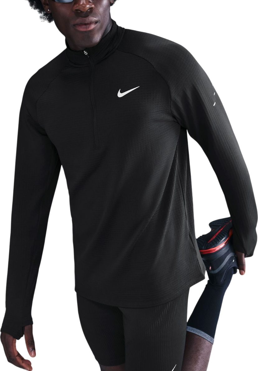 Тениска Nike Stride Running Top Half-Zip Черно | hv2707-010