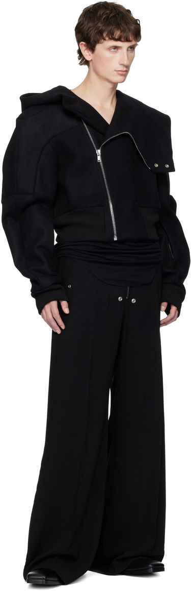 Яке бомбър Rick Owens Rick Owens Concordians Cropped Hooded Flight Bomber Jacket Черно | RU02E1761 WSF, 4