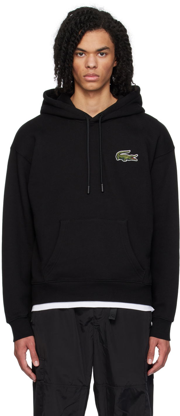 Суитчър Lacoste Loose Fit Hoodie Черно | SH6404_031