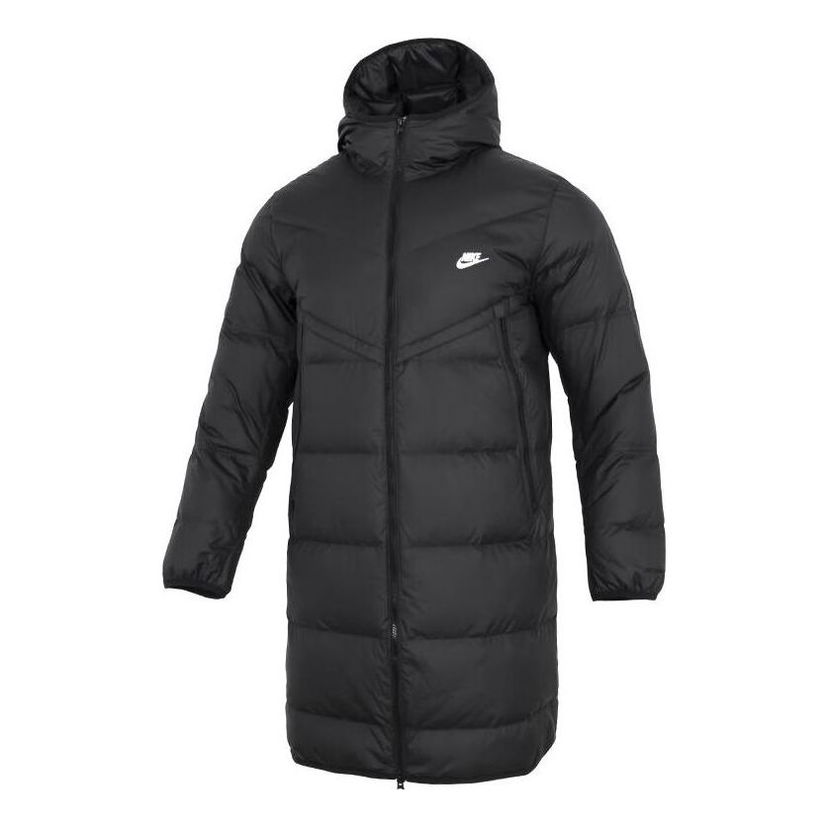 Парка Nike Hooded Puffer Long Coat Черно | DV1134-010