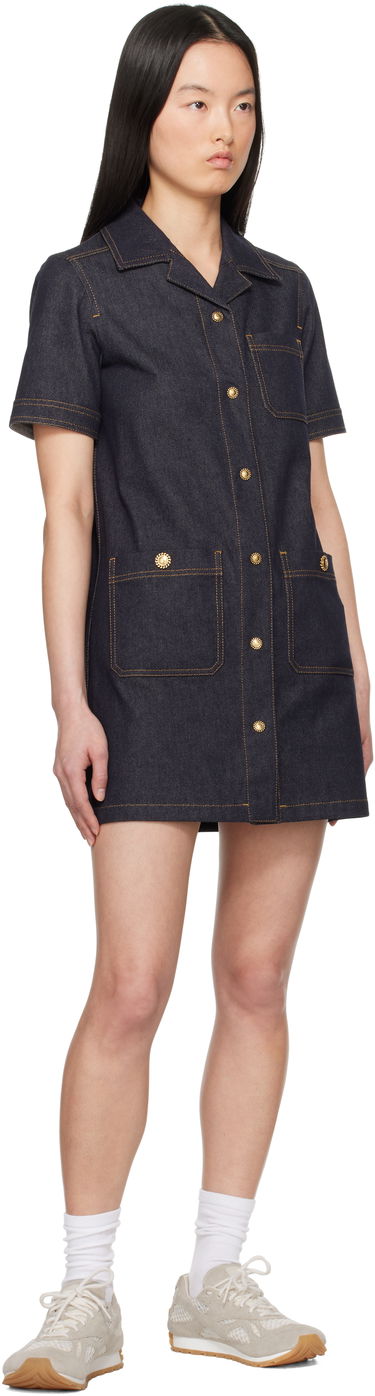 Pокля Moncler Moncler Denim Shirt Dress Синьо | K10932G00007597BH, 4