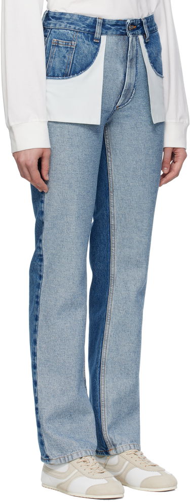 Дънки Maison Margiela MM6 Maison Margiela Straight-Leg Jeans Синьо | S52LA0256 M30018, 1