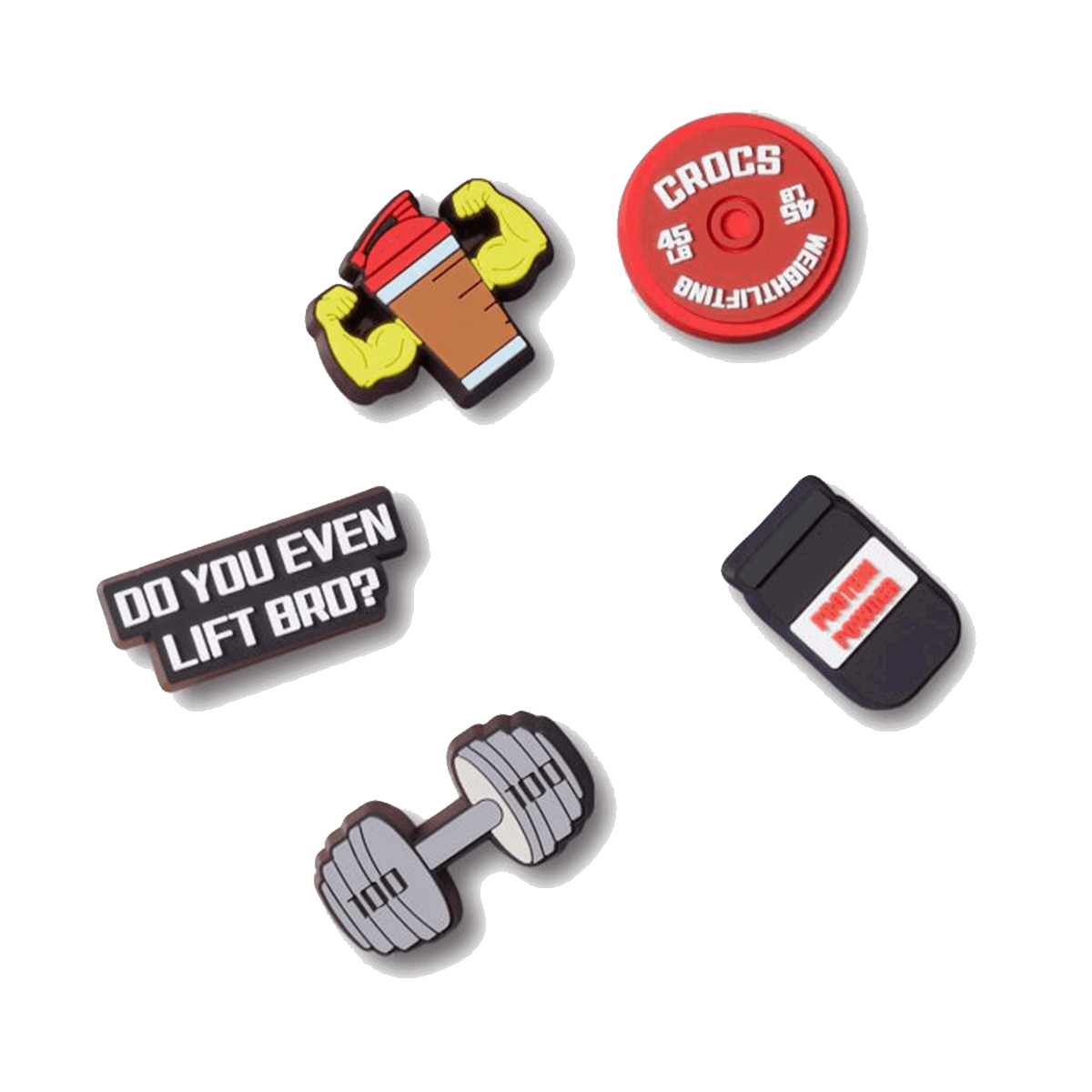 Аксесоари Crocs JIBBITZ Weightlifting 5 Pack Shoe Charms Многоцветен | 10012941, 0