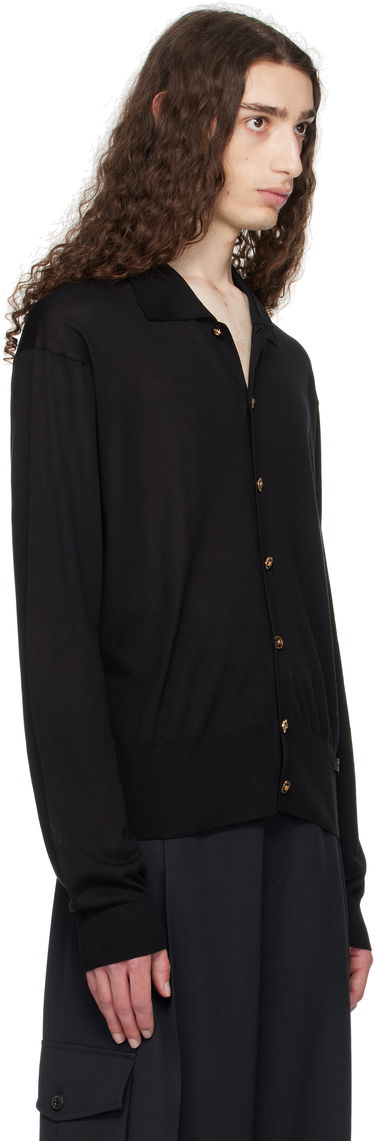 Пуловер Versace Versace Knit Silk Cardigan Черно | 1020281_1A12273, 1
