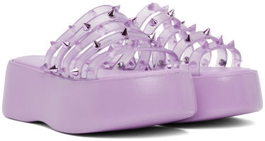 Грижа за обувките Jean Paul Gaultier Jean Paul Gaultier Melissa Edition 'The Becky Punk Love' Platform Slides Лилаво | 23/12-F-CS002-X033-29, 3