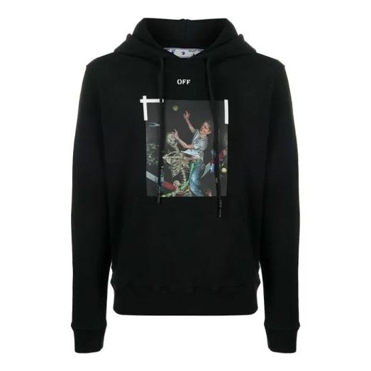 Суитчър Off-White Pascal Painting Print Hoodie Черно | OMBB034F20FLE0111001, 0