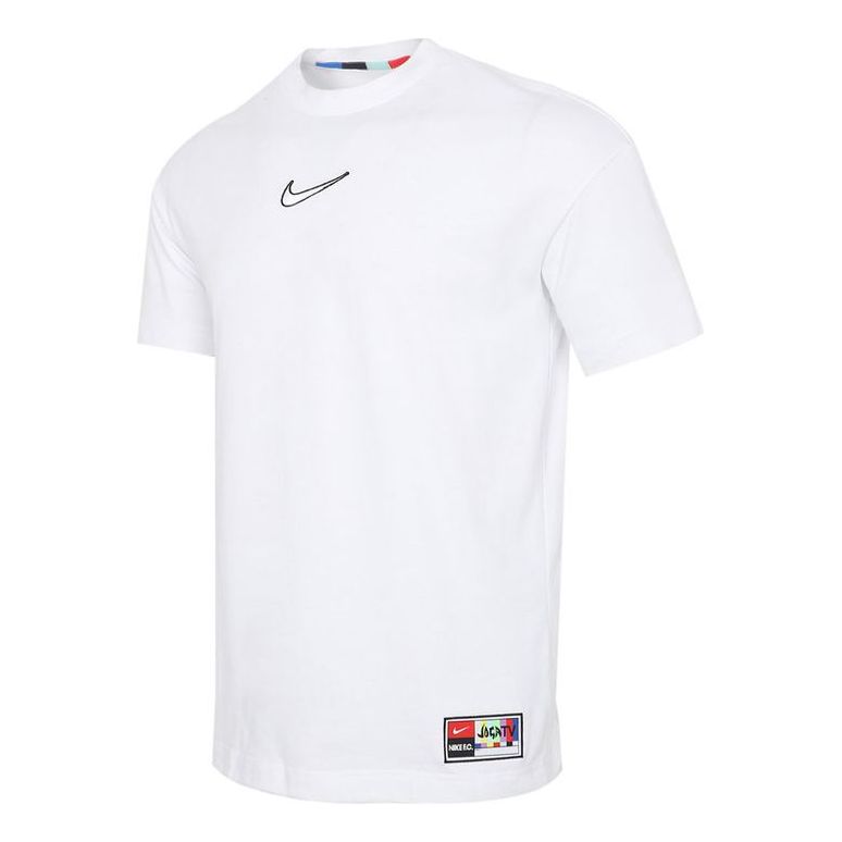 Тениска Nike Embroidered Logo Training T-Shirt Бяло | CZ1010-100, 0