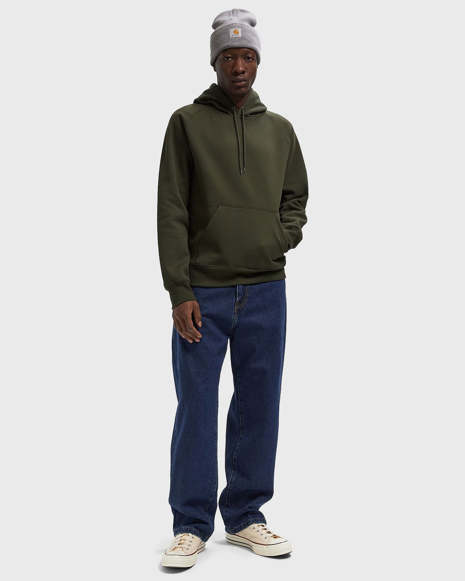 Суитчър Carhartt WIP Chase Hoodie Зелено | I033661-3CB.XX, 1
