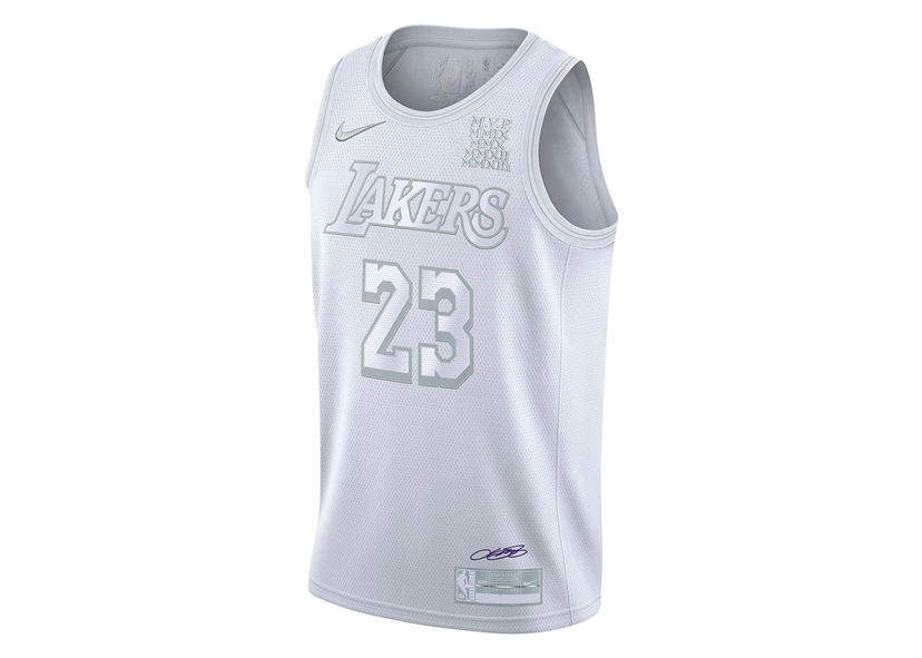 Фланелка Nike NBA LA Lakers MVP Lebron James 23 Authentic Swingman Jersey White Бяло | CT4206-100