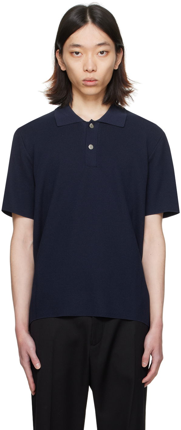 Тениска Jacquemus 'Le polo maille' Polo Tee Тъмно синьо | 24E245KN296-2379