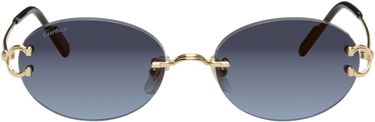 Слънчеви очила Cartier C de Cartier Rimless Oval Gradient Sunglasses Синьо | CT0551S-002, 0