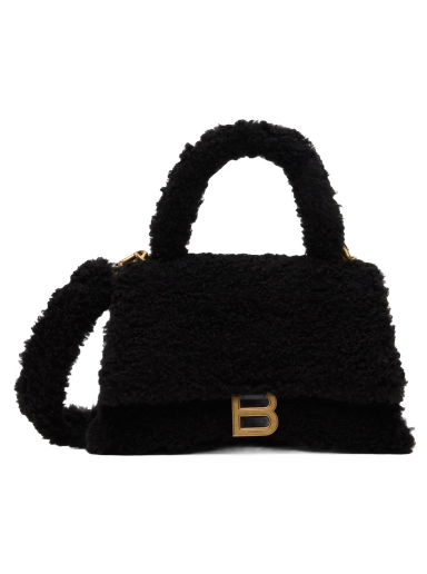 Чанта през рамо Balenciaga Small Hourglass Bag Черно | 676365 210FU