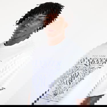 Тениска New Era New York Yankees Floral Graphic Oversized T-Shirt Бяло | 60667845, 2