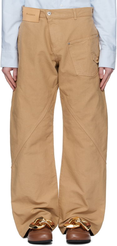 Панталони JW Anderson JW Anderson Twisted Workwear Trousers Бежово | TR0405-PG1744, 0