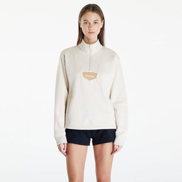 Lodge Half Zip Sweatshirt Beige