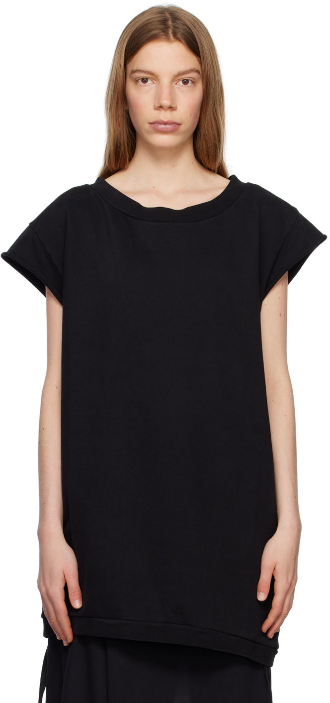 Потник Ann Demeulemeester T-Shirt Oversized Черно | 2301-W-JSW11-FA185-099