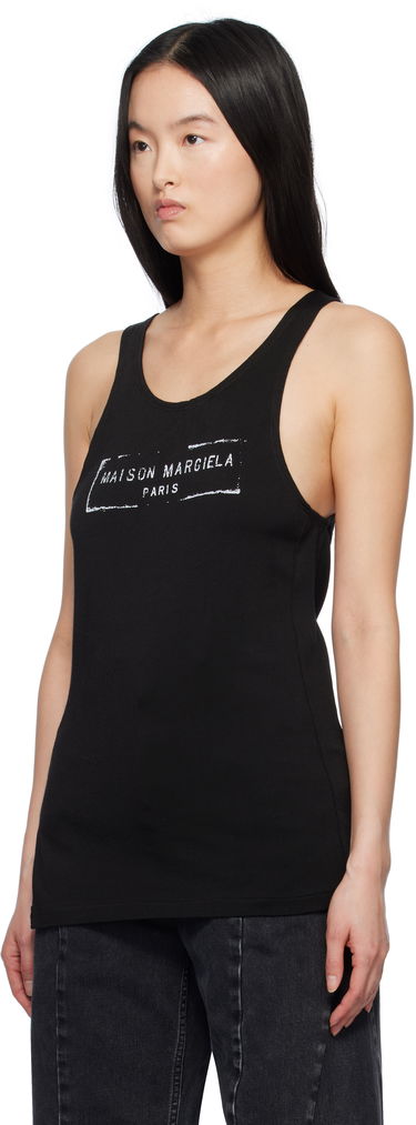 Потник Maison Margiela Maison Margiela Logo Tank Top Черно | S51NL0048 S24522, 3