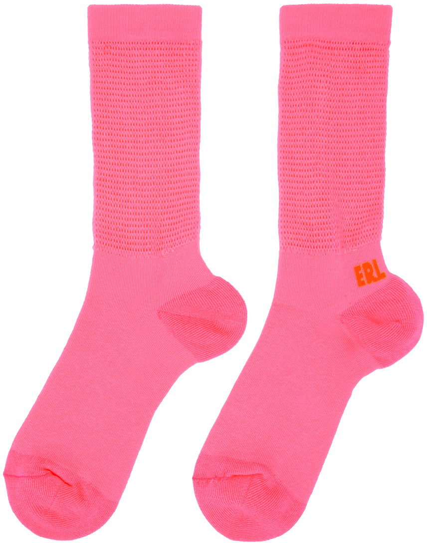 Чорапи ERL ERL Open Knit Socks Розово | ERL06K009, 1