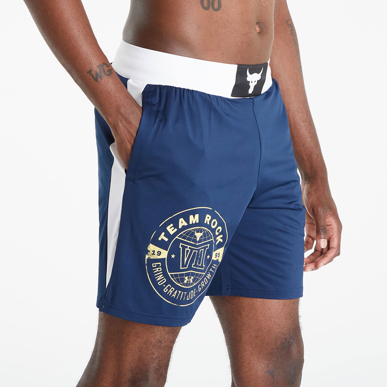 Къси панталони Under Armour Project Rock Boxing Shorts Тъмно синьо | 1370451-408, 0