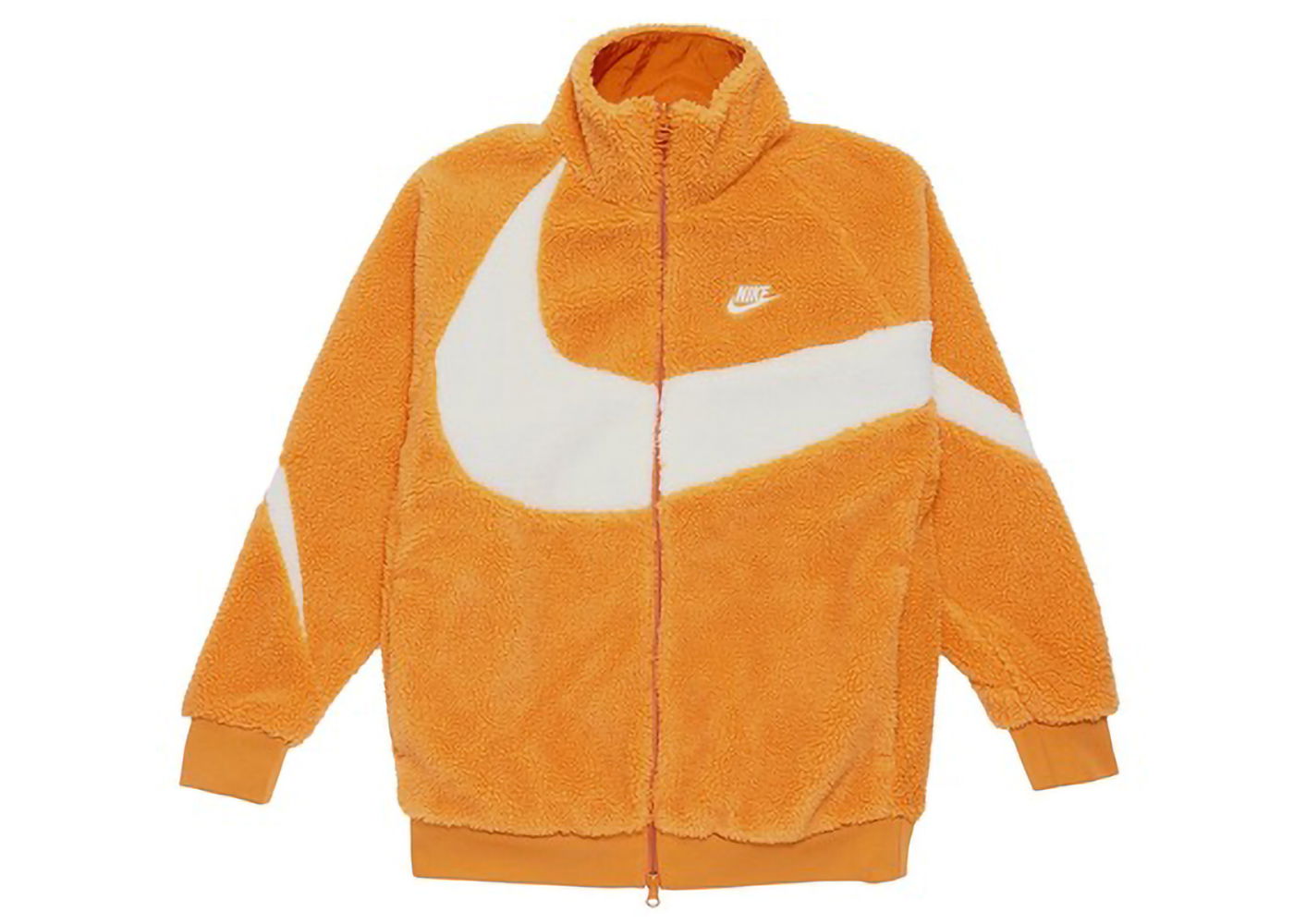 Яке Nike Big Swoosh Reversible Boa Jacket Hot Curry Coconut Milk Оранжево
 | BQ6546-808, 0