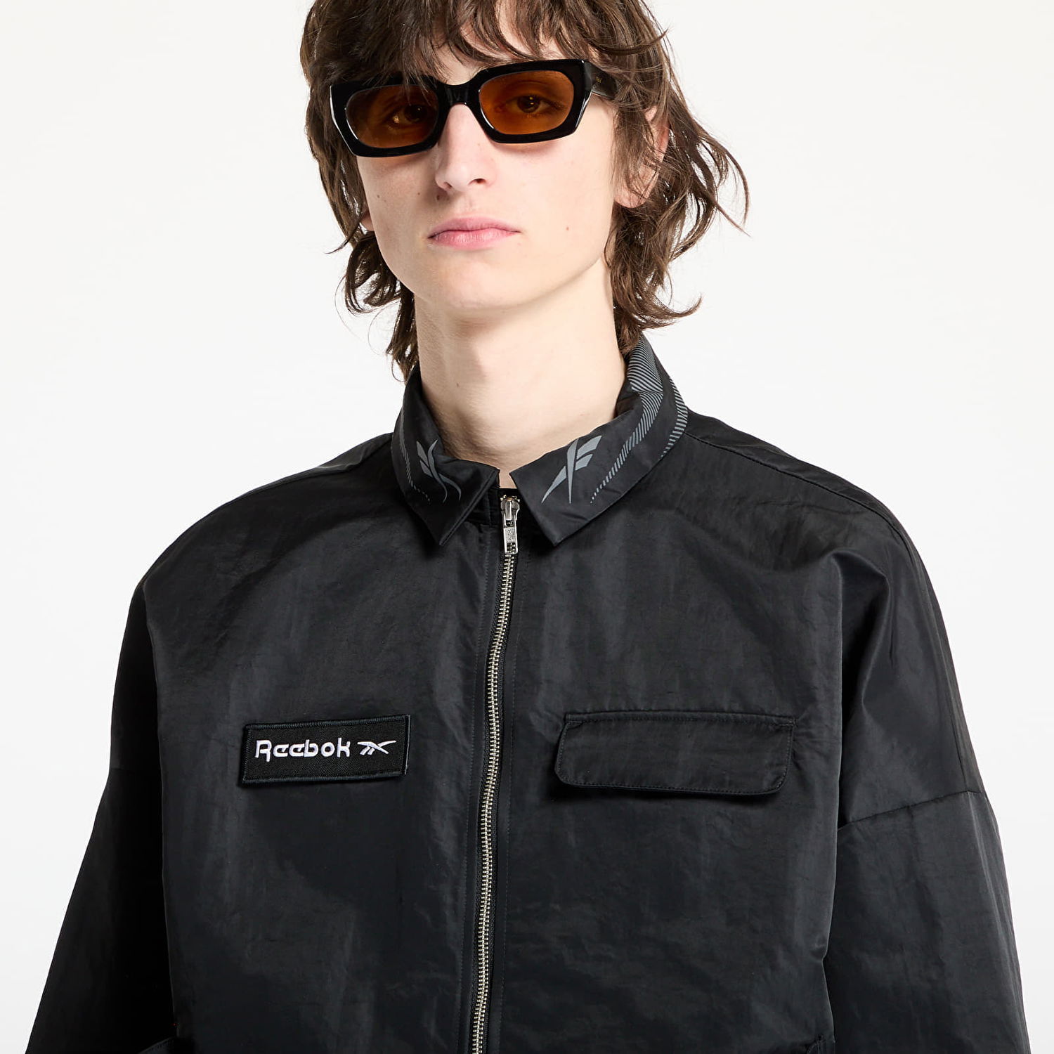 Ветровка Reebok Zipped Overshirt Черно | RMES001C99FAB0011000, 1