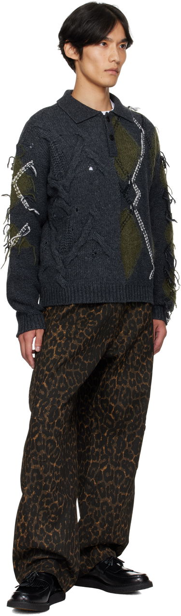 Панталони Andersson Bell Andersson Bell Crossover Carpenter Wide Leg Pants Кафяво | apa836m, 3