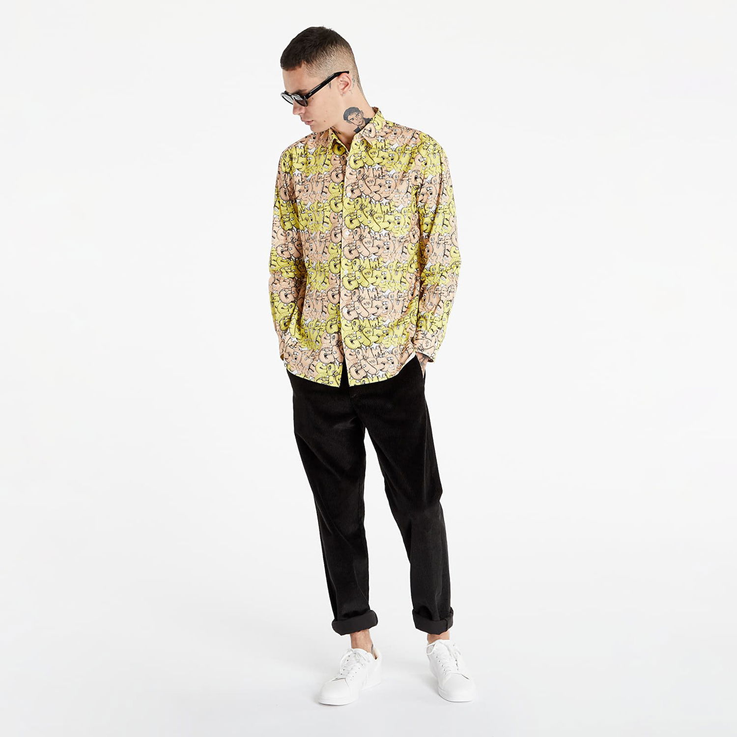 Риза Comme des Garçons KAWS x Shirt Woven Бежово | FH-B031-W21 multi, 0