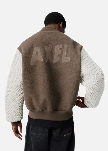 Яке AXEL ARIGATO Varsity Jacket with Knit Sleeves Кафяво | A3148002, 3