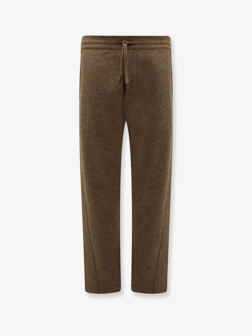 Спортни панталони Loro Piana Brown Wool Blend Straight-Leg Trousers Кафяво | FAO7049H0BF